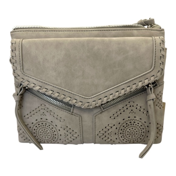Franchesca Women's Gray Crossbody Bag - Picture 2 of 5